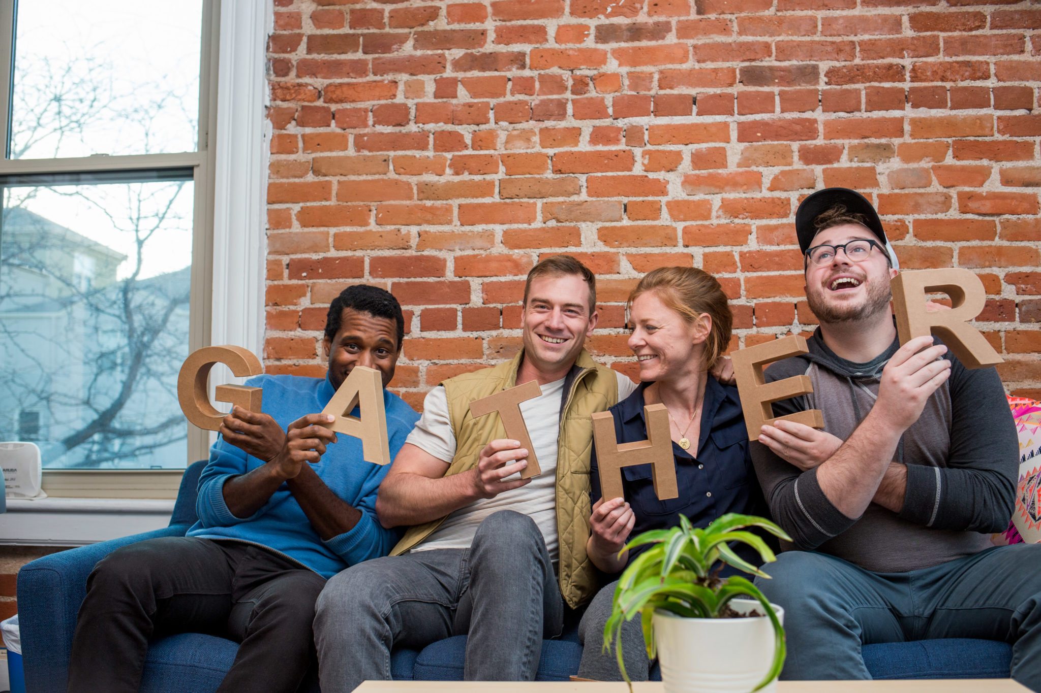 Coworking in the phone booth, perfect for remote workers.