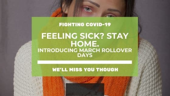 Are you sick? We’ll miss you but stay home. Unused Coworking days in March Rollover. Plus other things we’re doing to fight COVID-19.